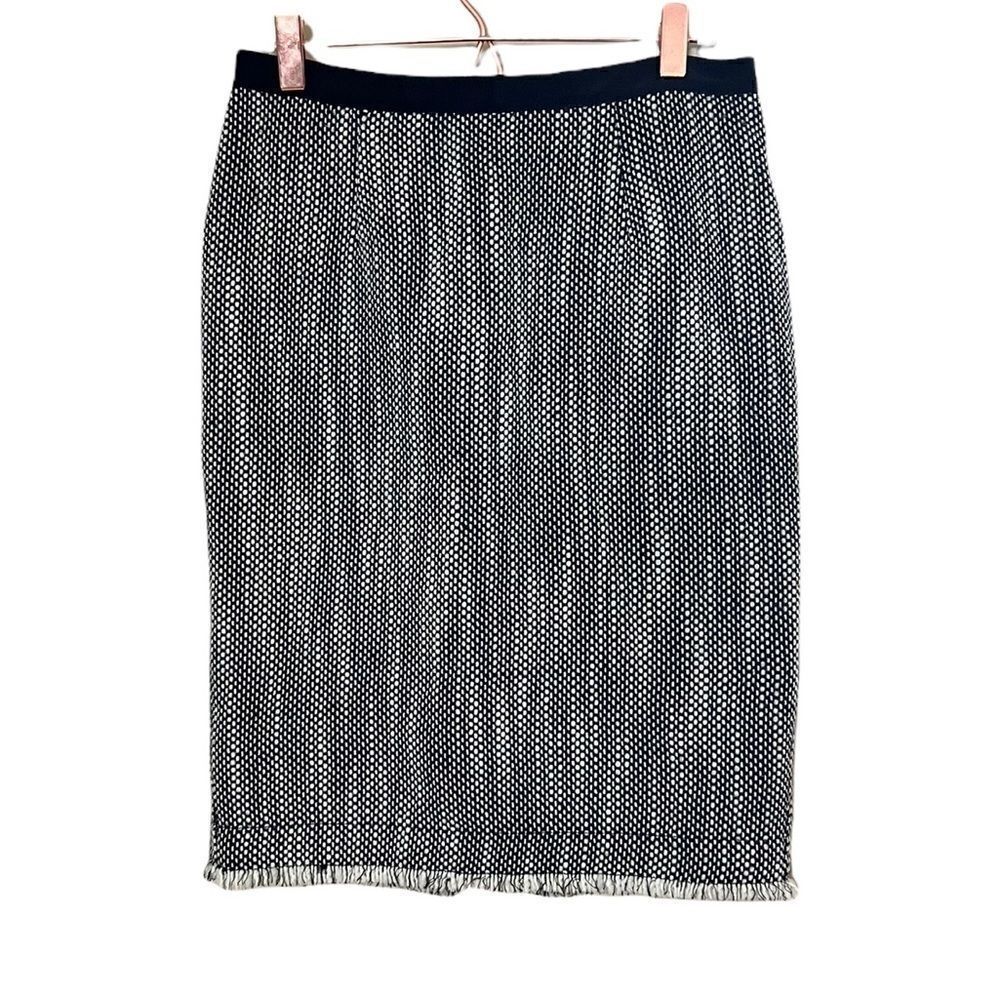 The Limited Raw Hem Tweed Pencil Skirt